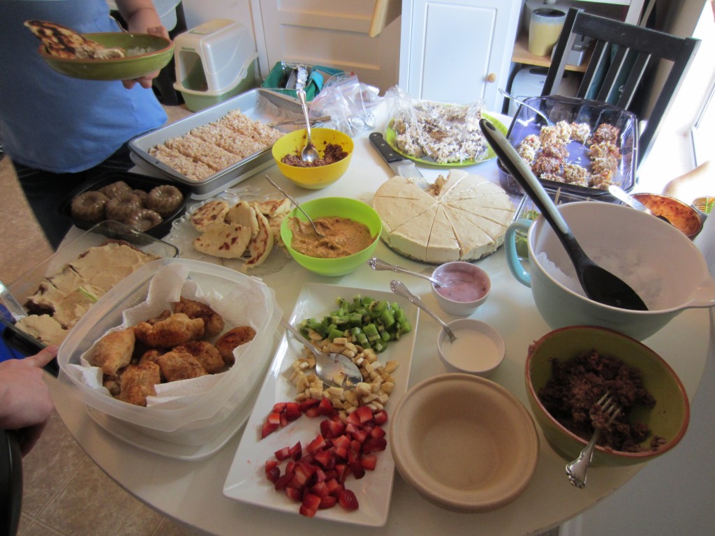 August table of food