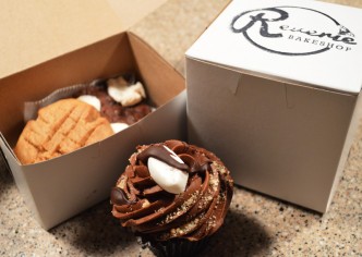 Reverie pb cookie, brownie, and s'more cupcake