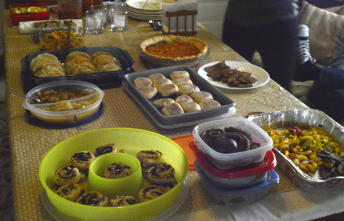 March 2014 brunch table