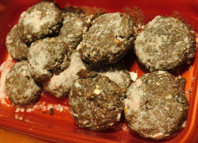 vegan peppermint crinkles