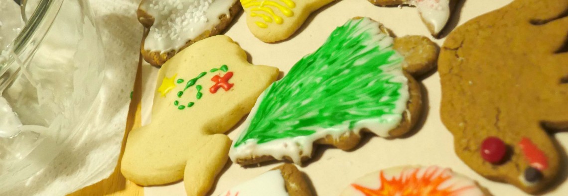 vegan decorated cookies