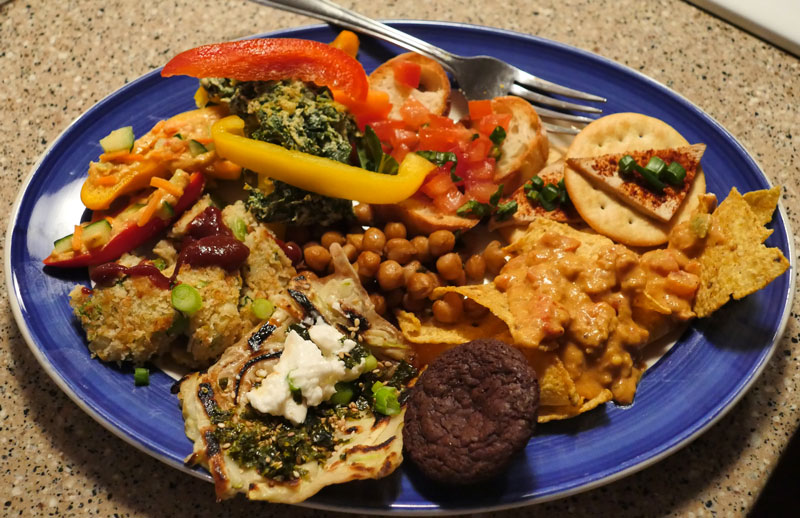 plate of vegan food