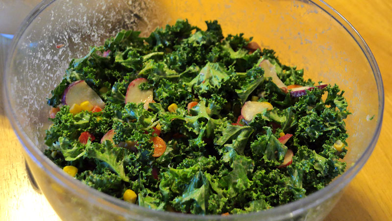 Drew's kale salad