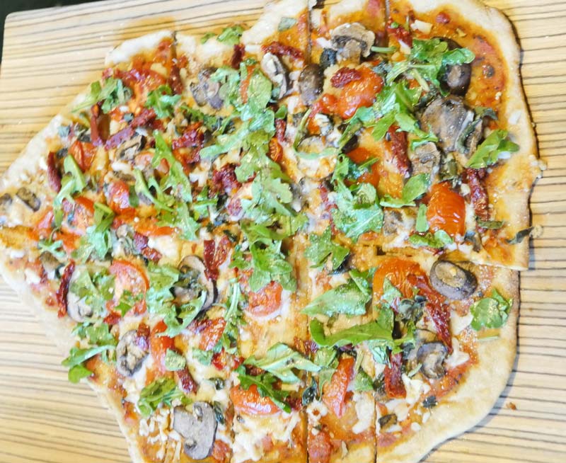 Taylor's earthy pizza