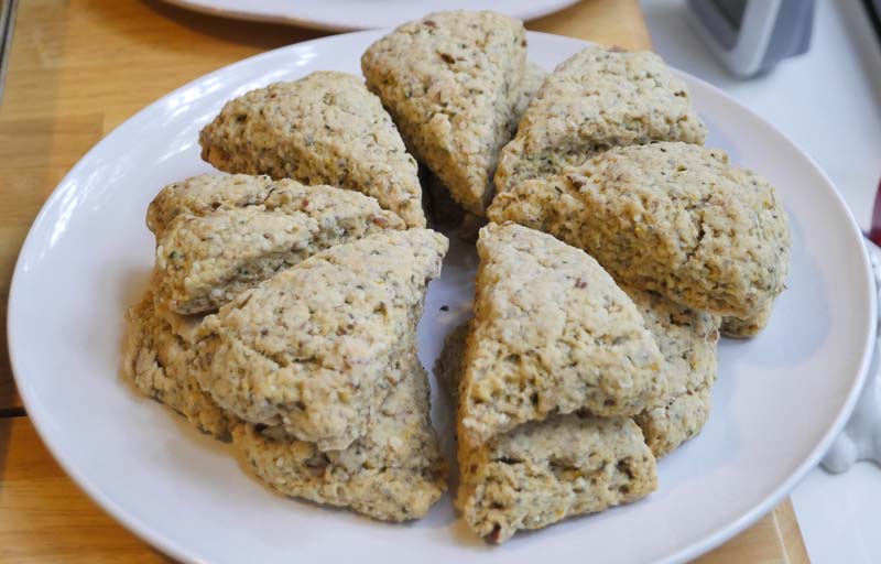 lemon orange cardamom vegan scones