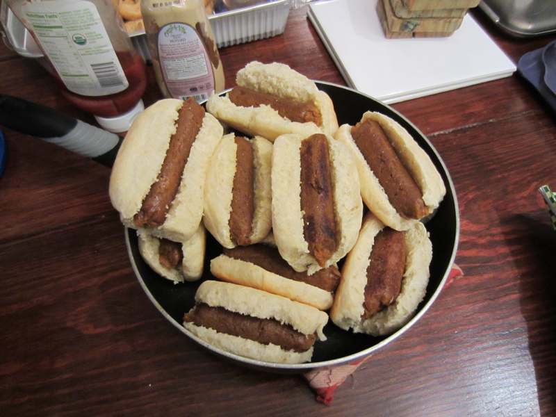 vegan mini  hot dogs