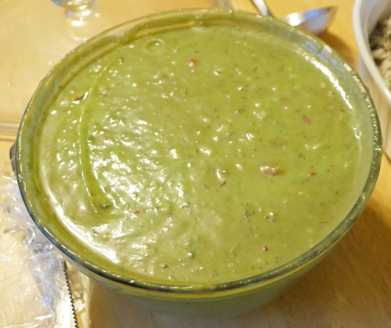 avocado radish basil soup