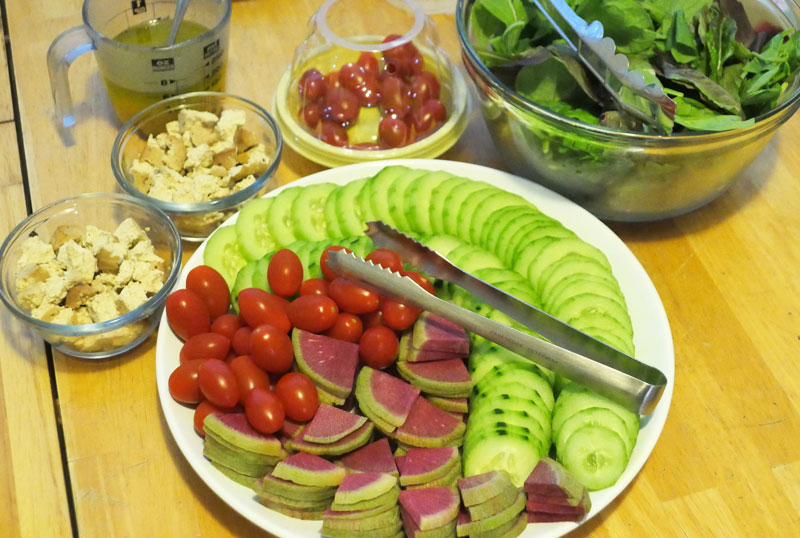 watermelon radish salad