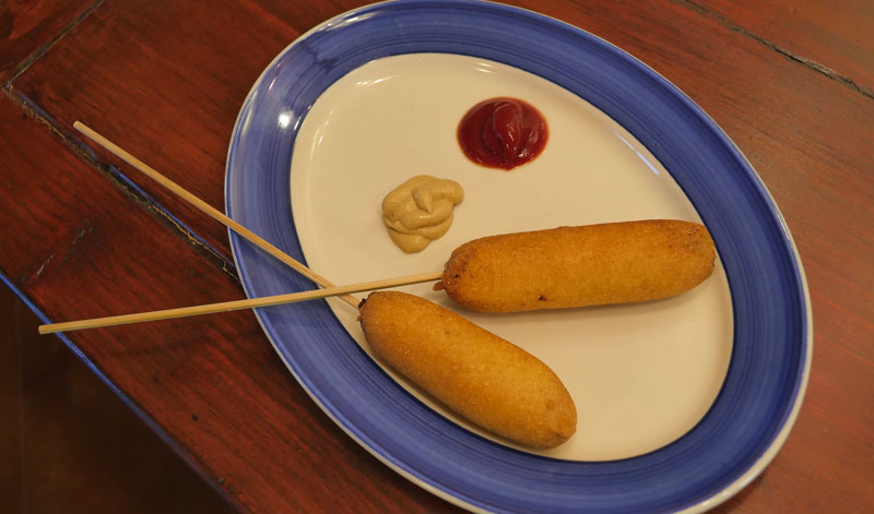 vegan corn dogs