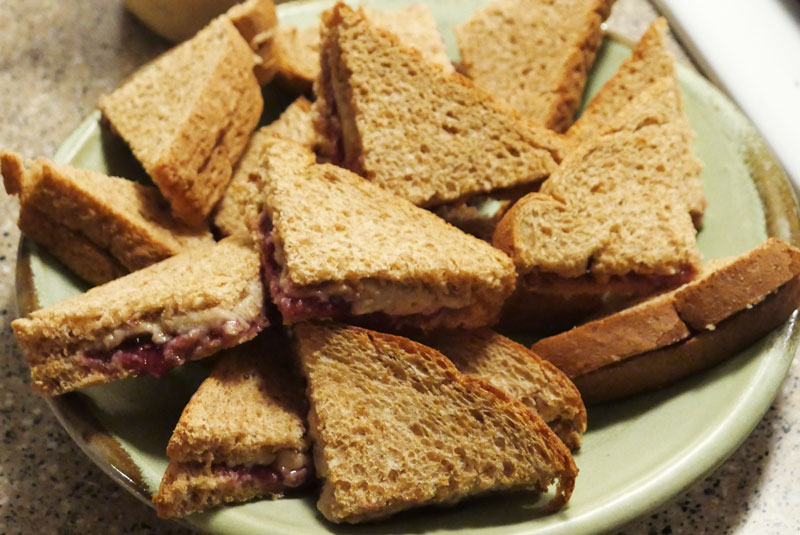 peanut butter jelly sandwiches