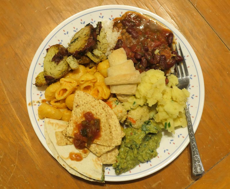 vegan plate October 2016