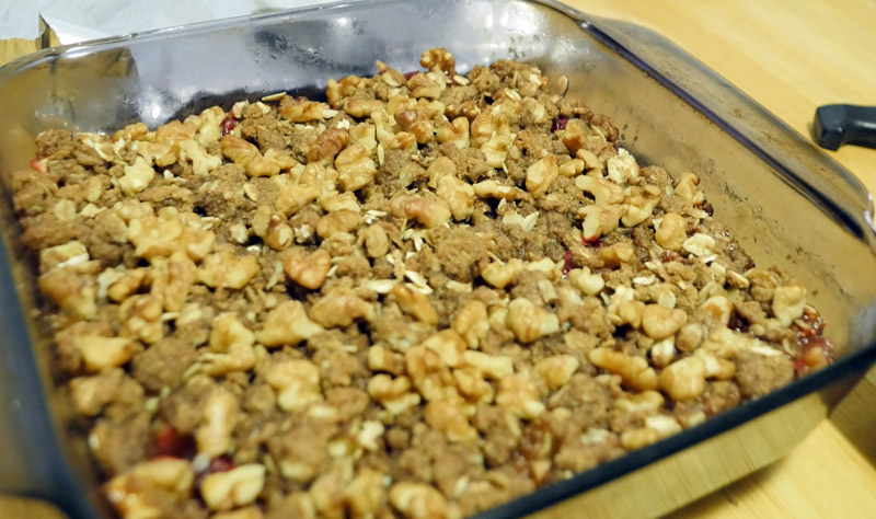 cranberry apple crisp