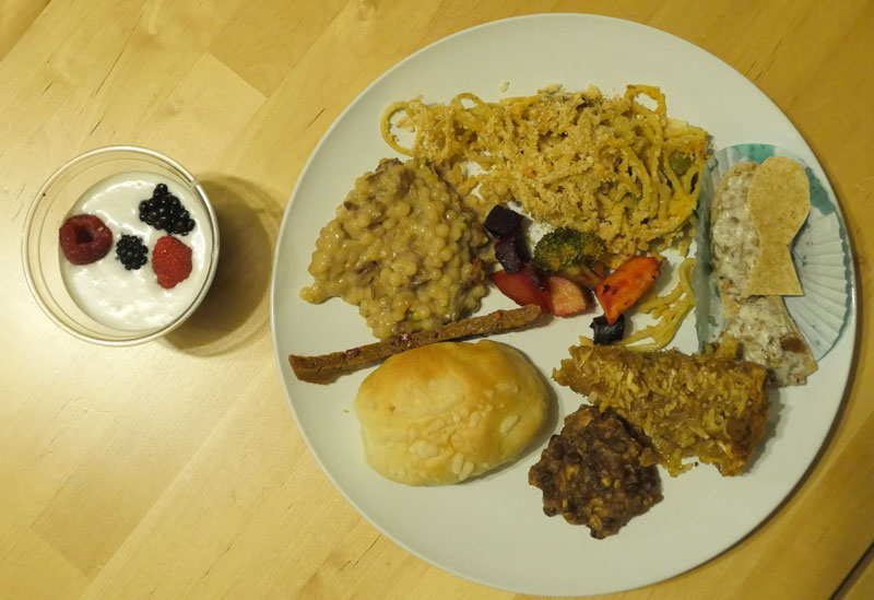 plate of vegan food