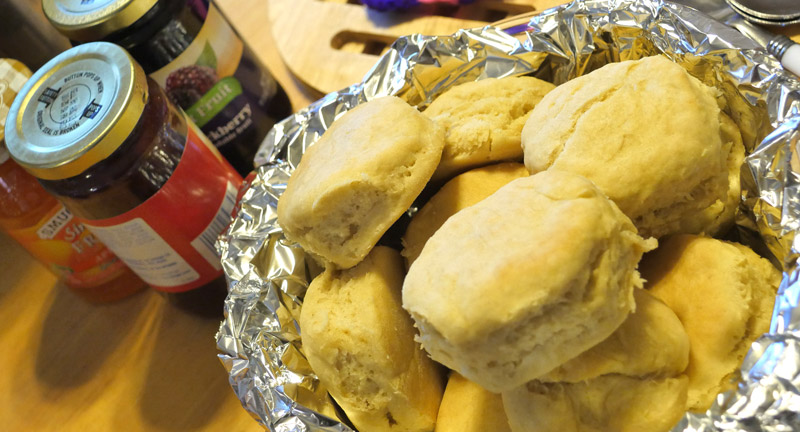 vegan KFC-style biscuits