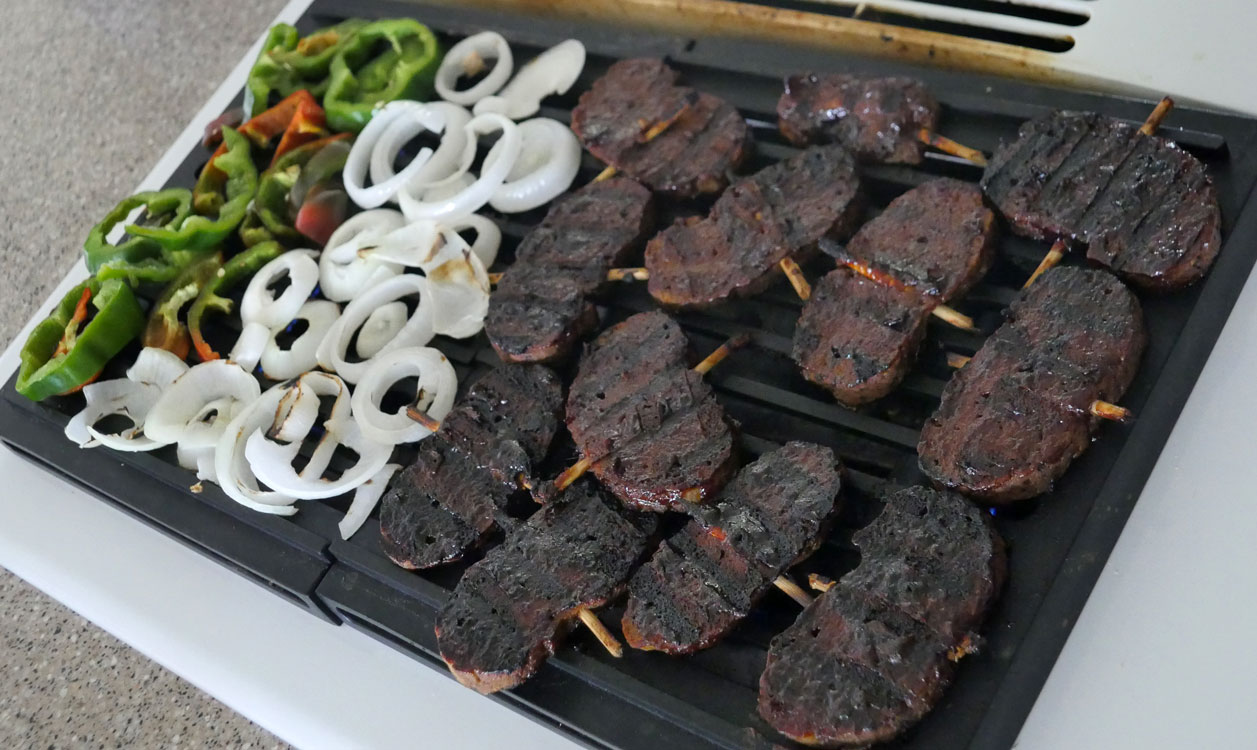 vegan bbq on the grill