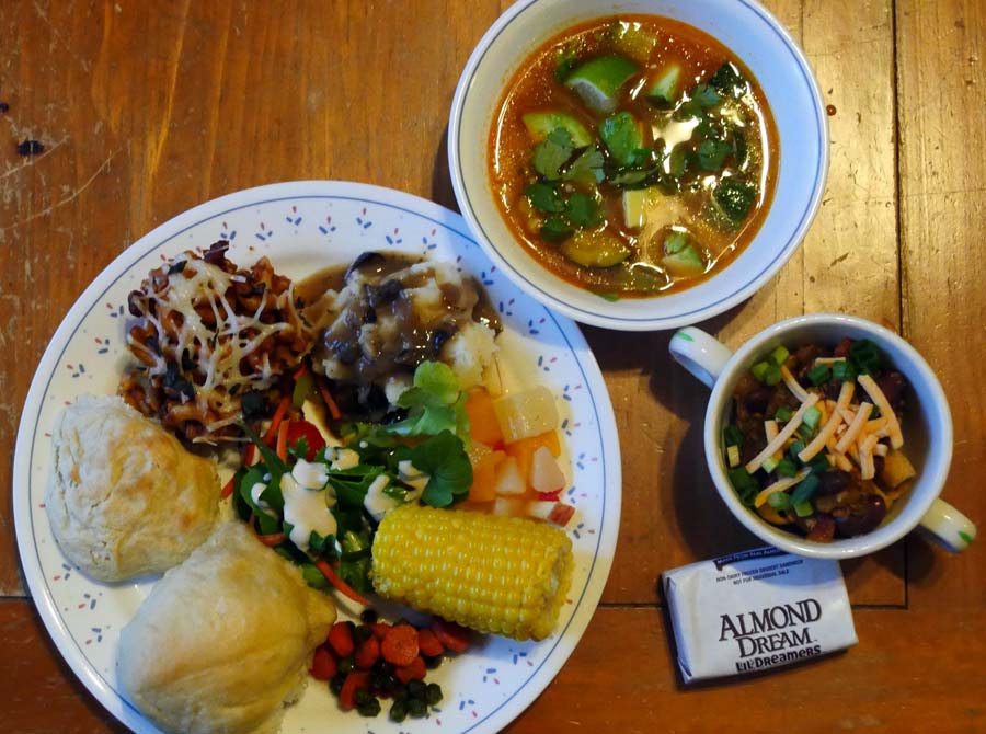 plate of vegan school foods