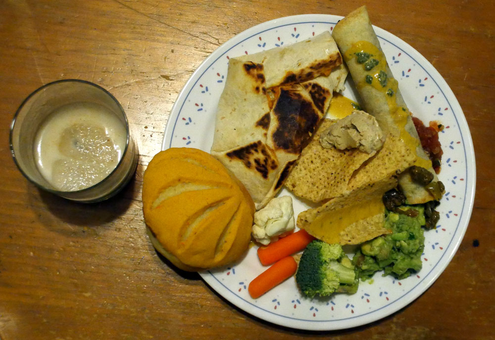 plate of vegan food