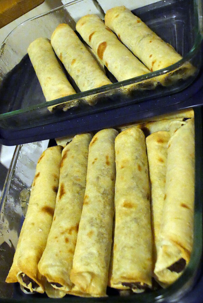 black bean taquitos