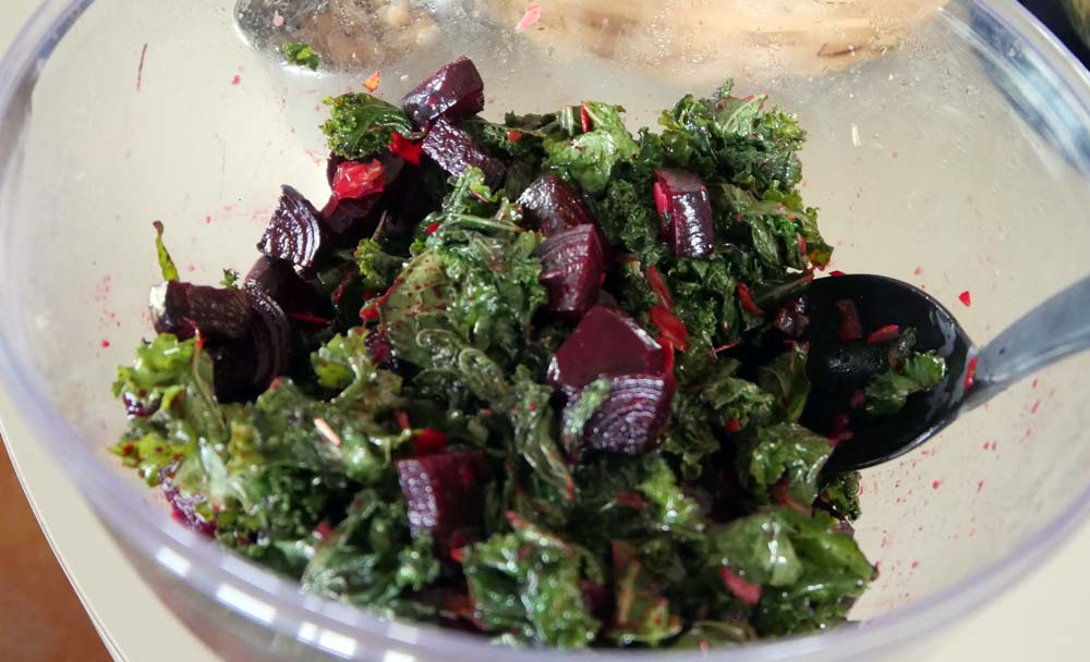 beet and kale salad