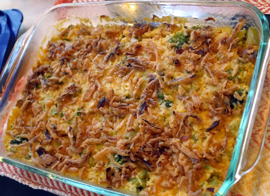 vegan creamy broccoli casserole