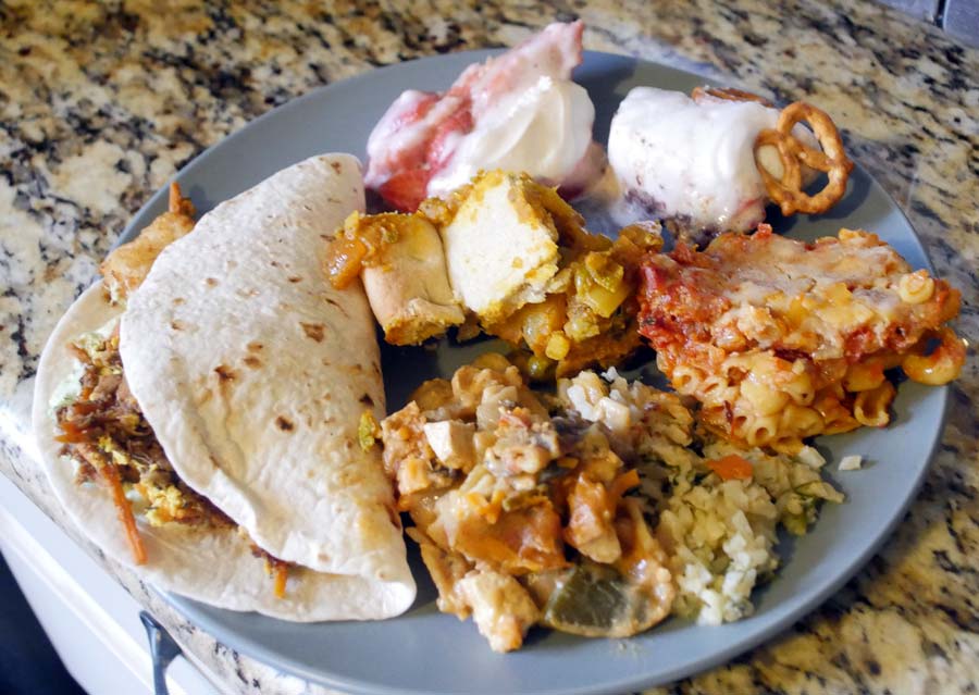 plate of vegan food