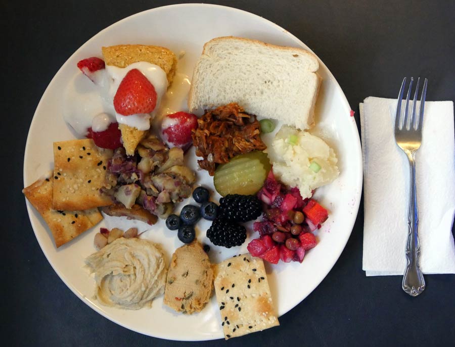 plate of vegan food