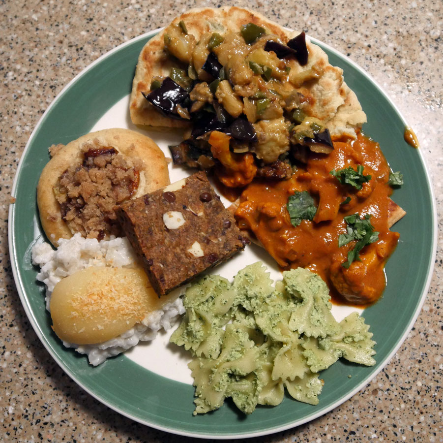 plate of vegan food