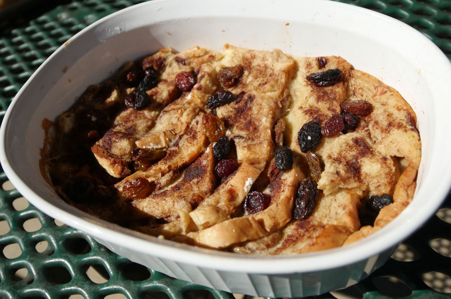 vegan bread pudding