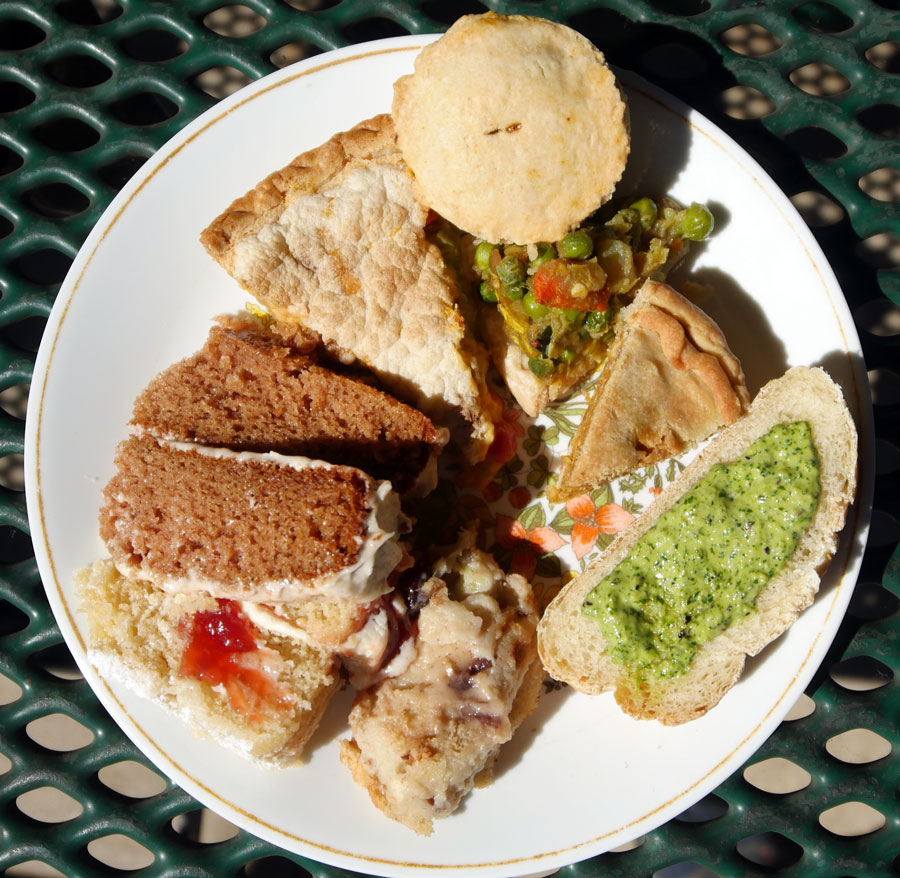 plate of vegan food