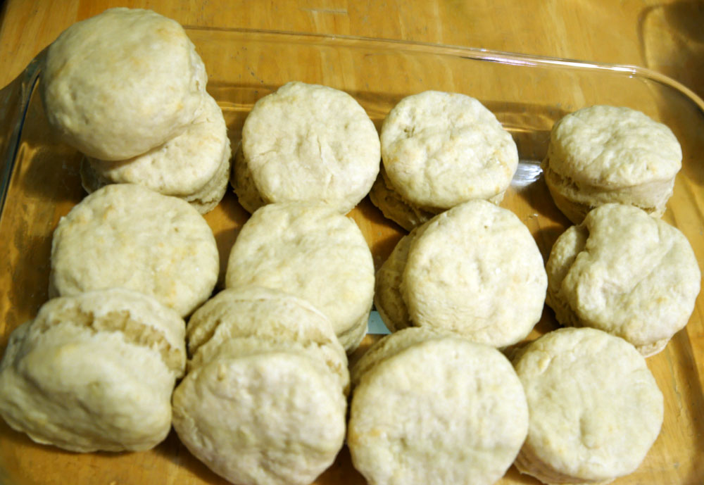 fluffy vegan biscuits