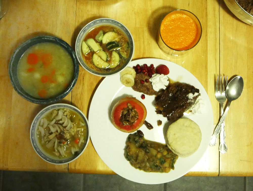 plate of vegan sick foods