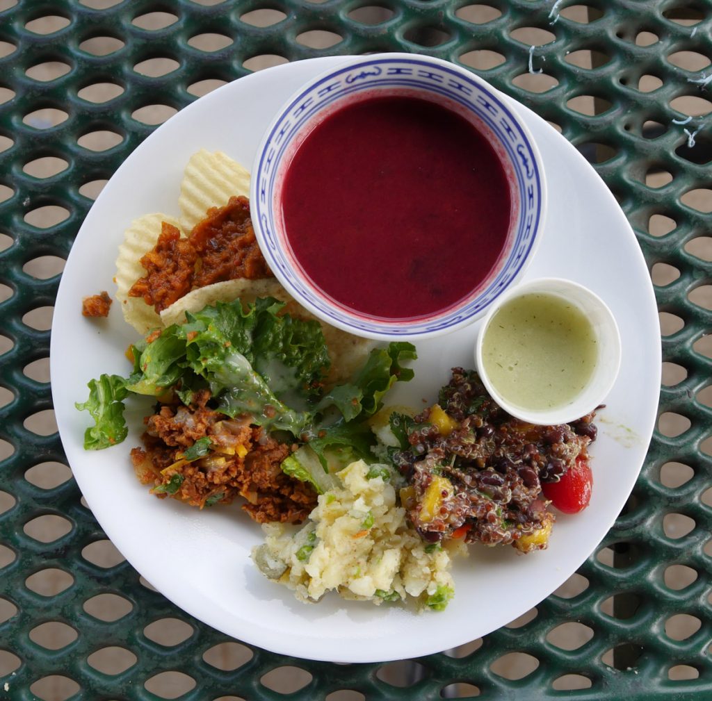 plate of vegan food