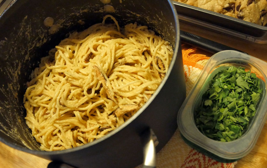 vegan pasta carbonara