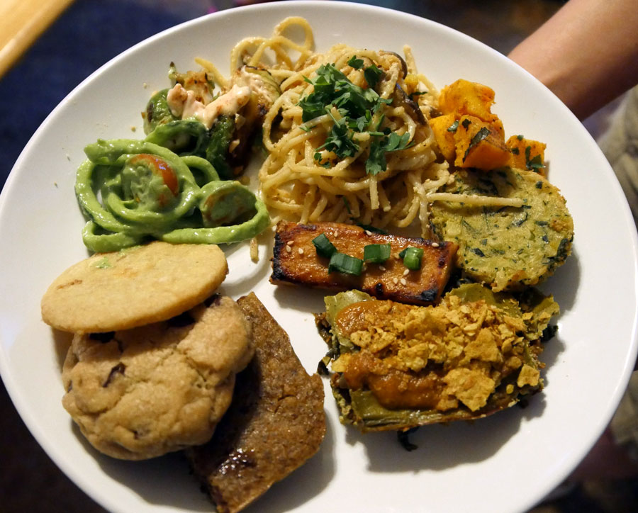 plate of vegan food