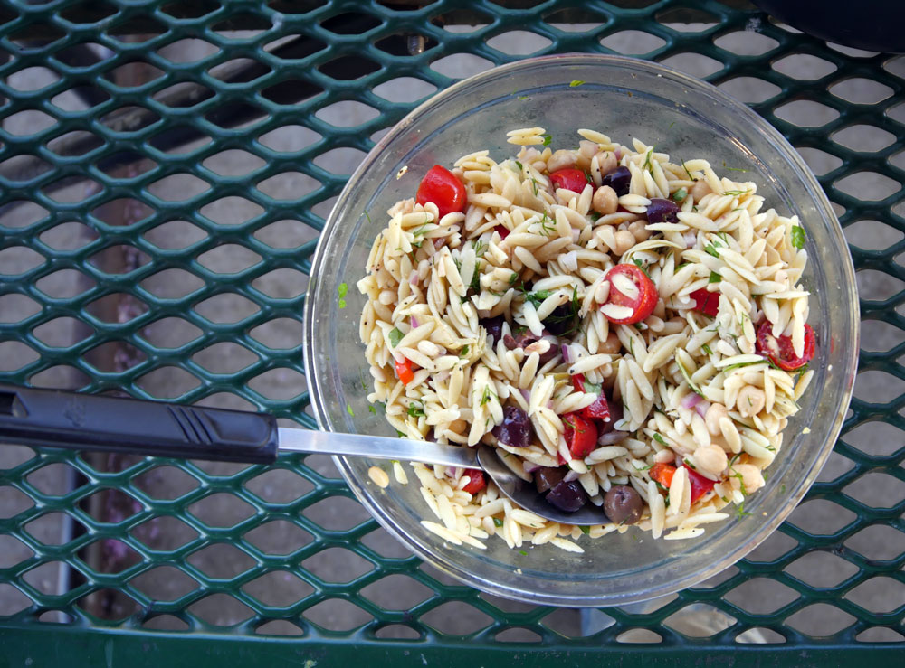 Mediterranean orzo salad