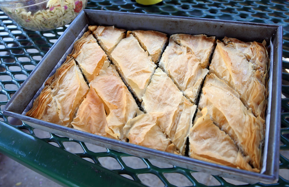 vegan spanakopita