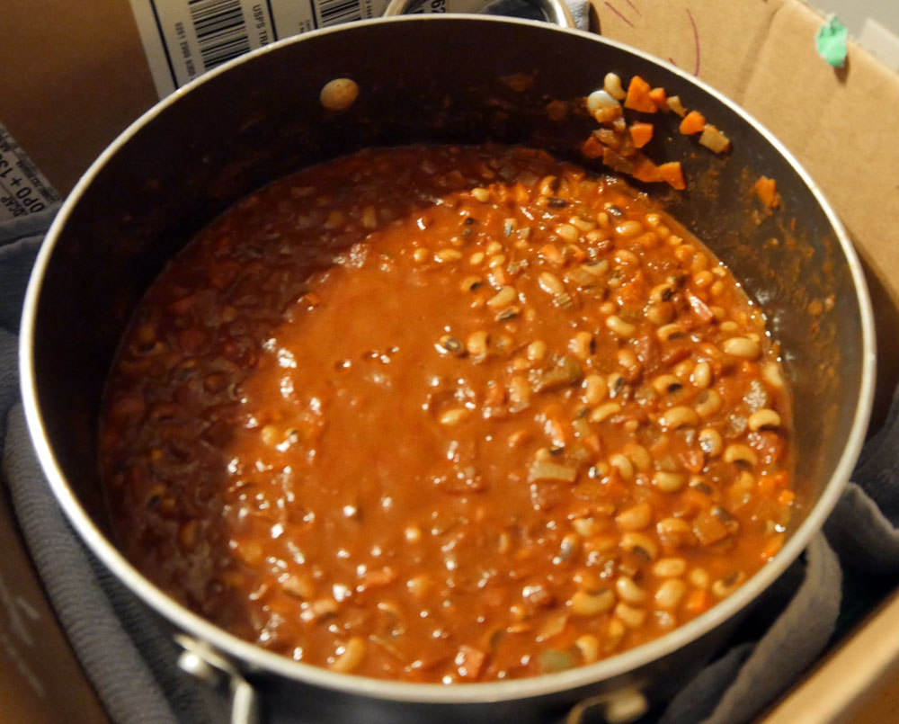 vegan black eyed pea chili