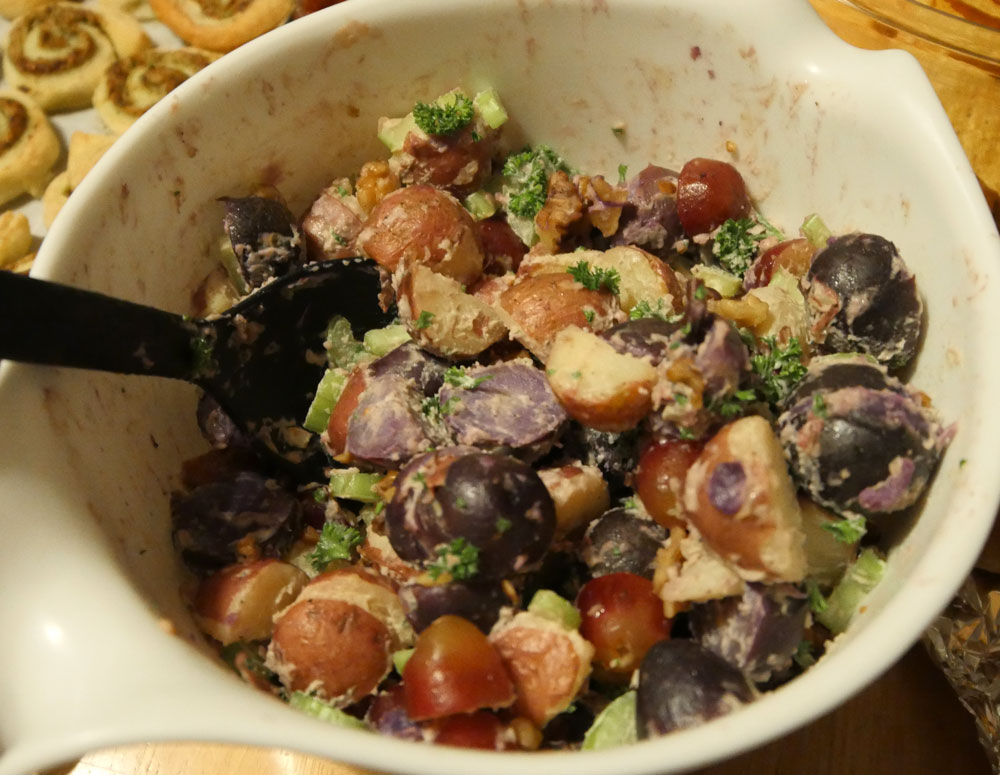 vegan Waldorf potato salad