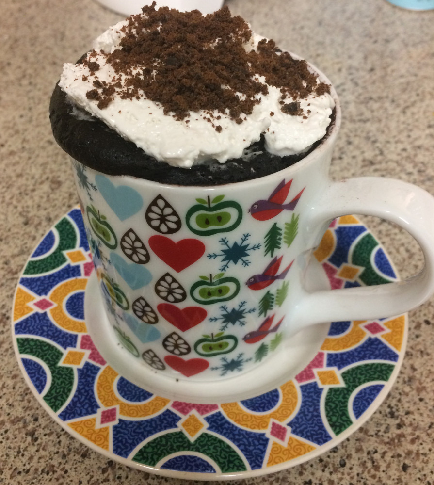 vegan chocolate mint mug cake