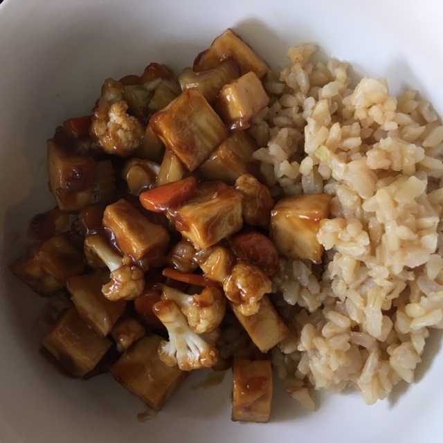 tofu stir fry with rice