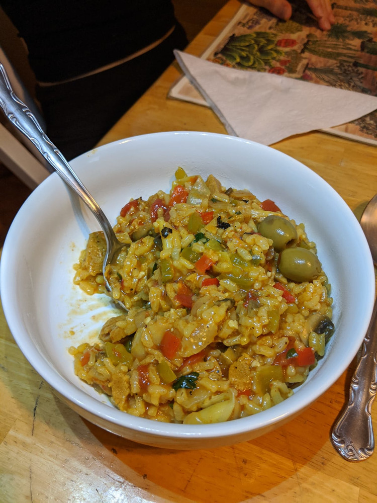 vegetable paella