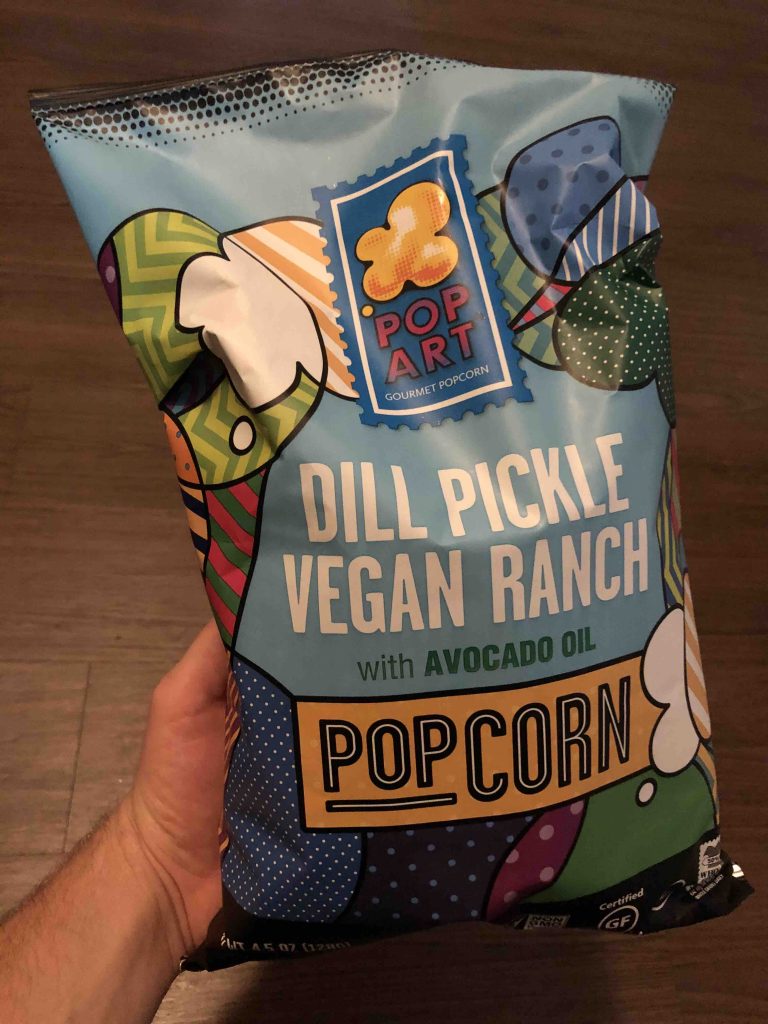colorful bag of popcorn