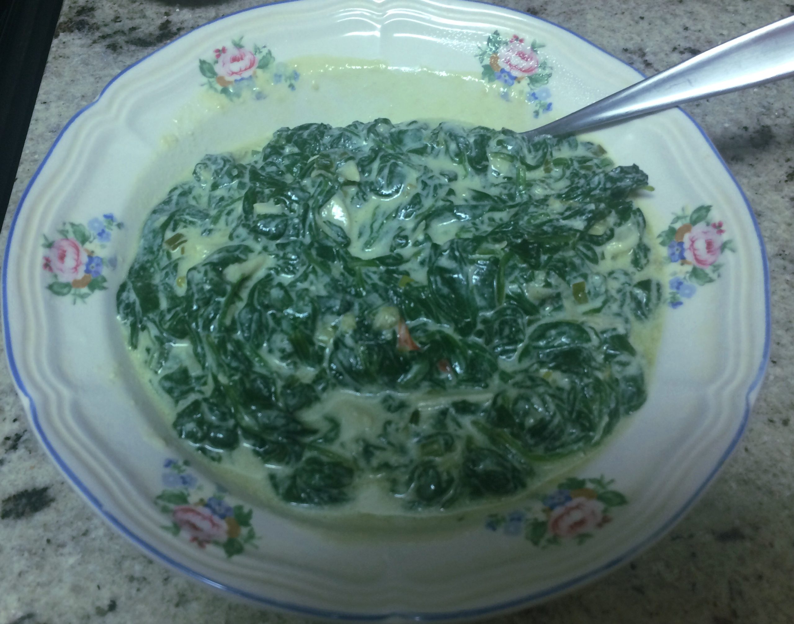 vegan creamed spinach