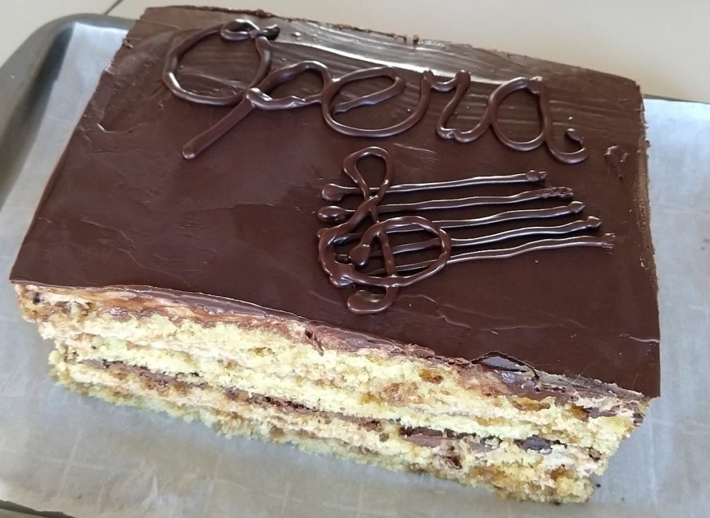 vegan opera cake