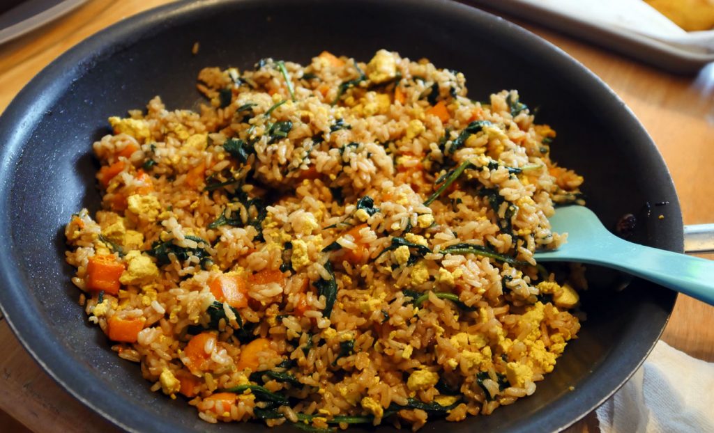 vegan butternut fried rice