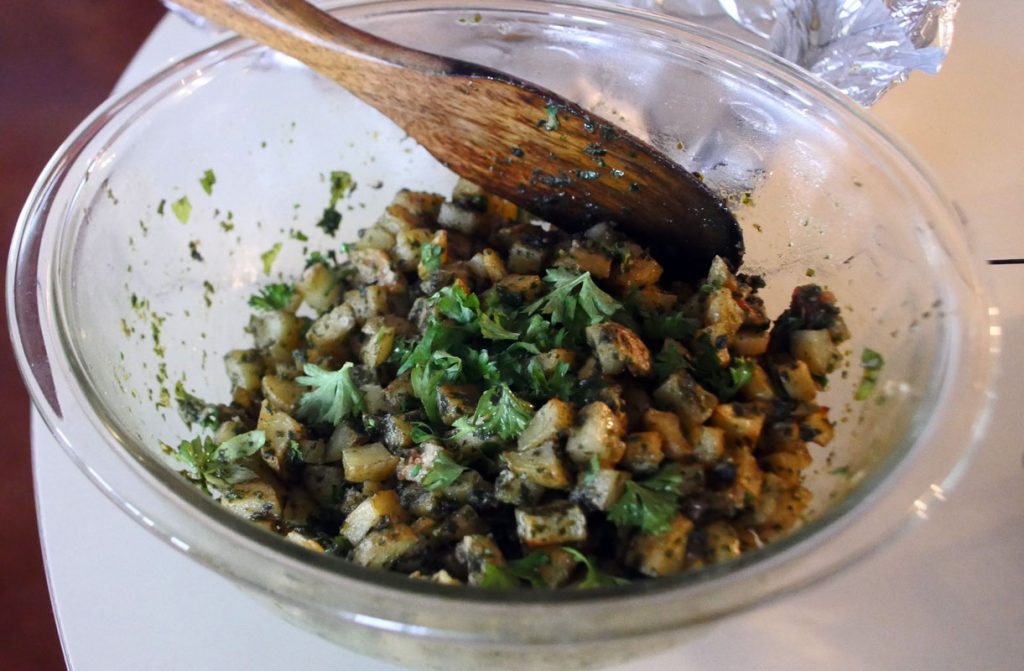 vegan pesto potato salad