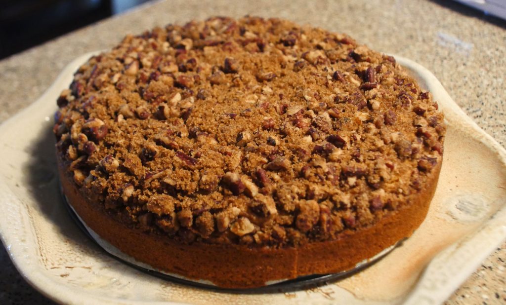 vegan pumpkin streusel cake