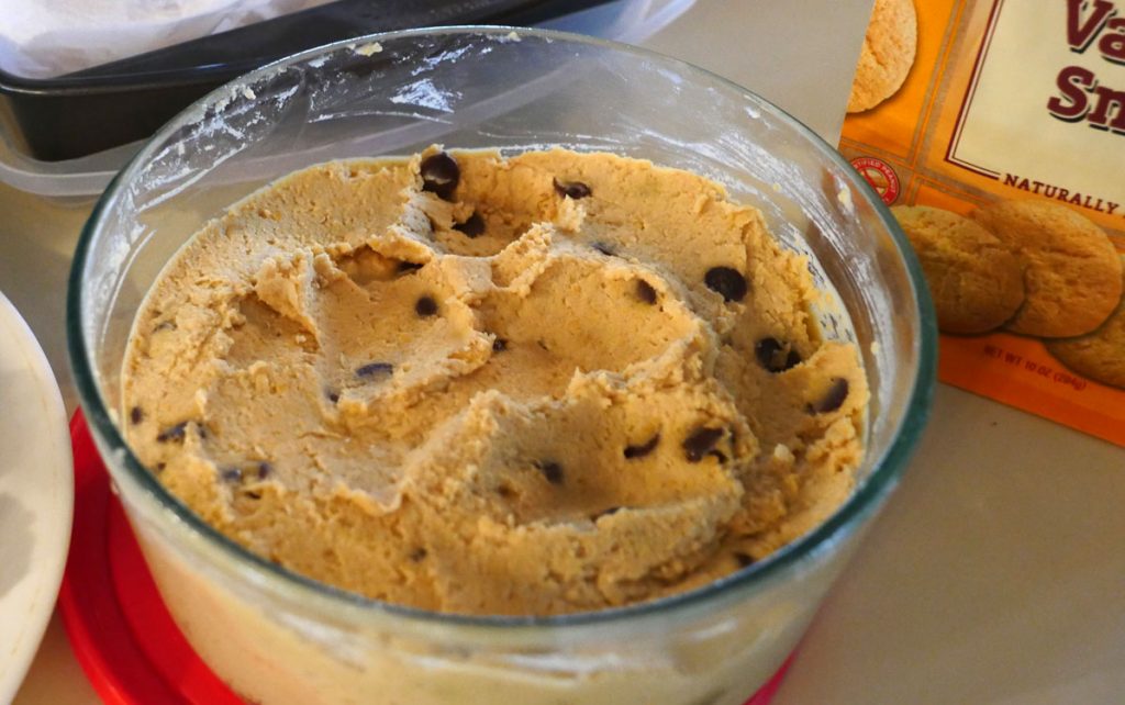 chickpea chocolate chip cookie dough