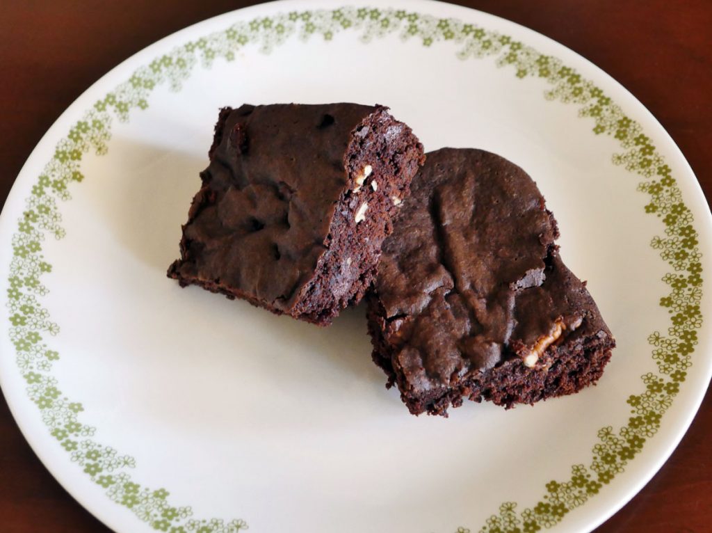 vegan turtle brownies