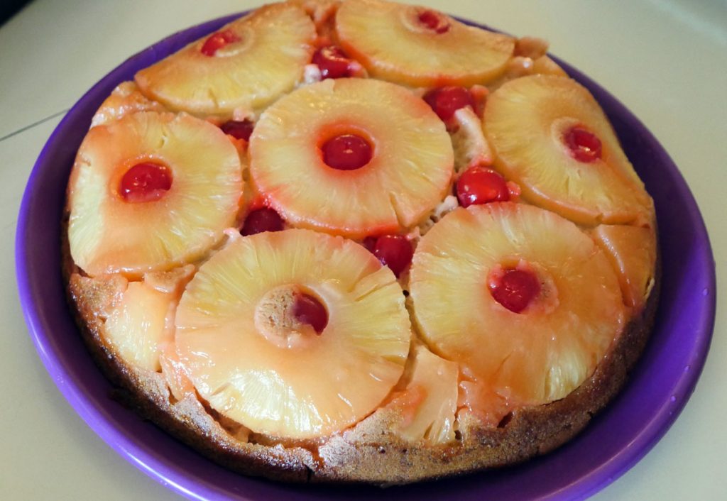 vegan pineapple upside down cake